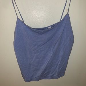 light blue crop tank
